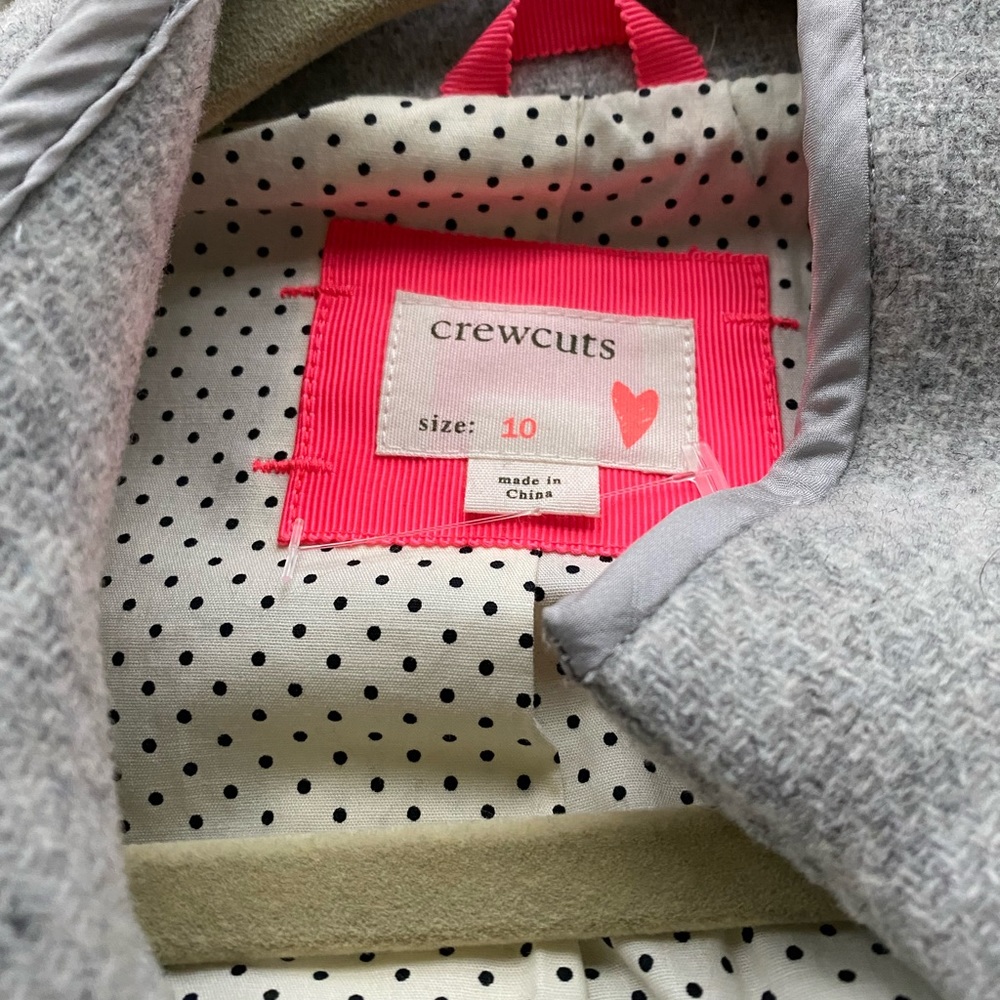 CREWCUTS Jcrew wool/nylon girls coat size 10 EUC Worn maybe 4 times.
